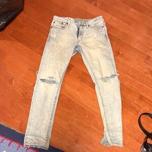 American Eagle Outfitters Men's Light Wash Skinny Jeans